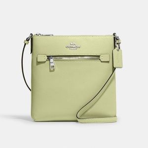 Coach Mini Rowan File Bag in Pale Lime Color